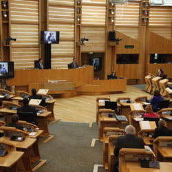 Scottish Parliament debating chamber
