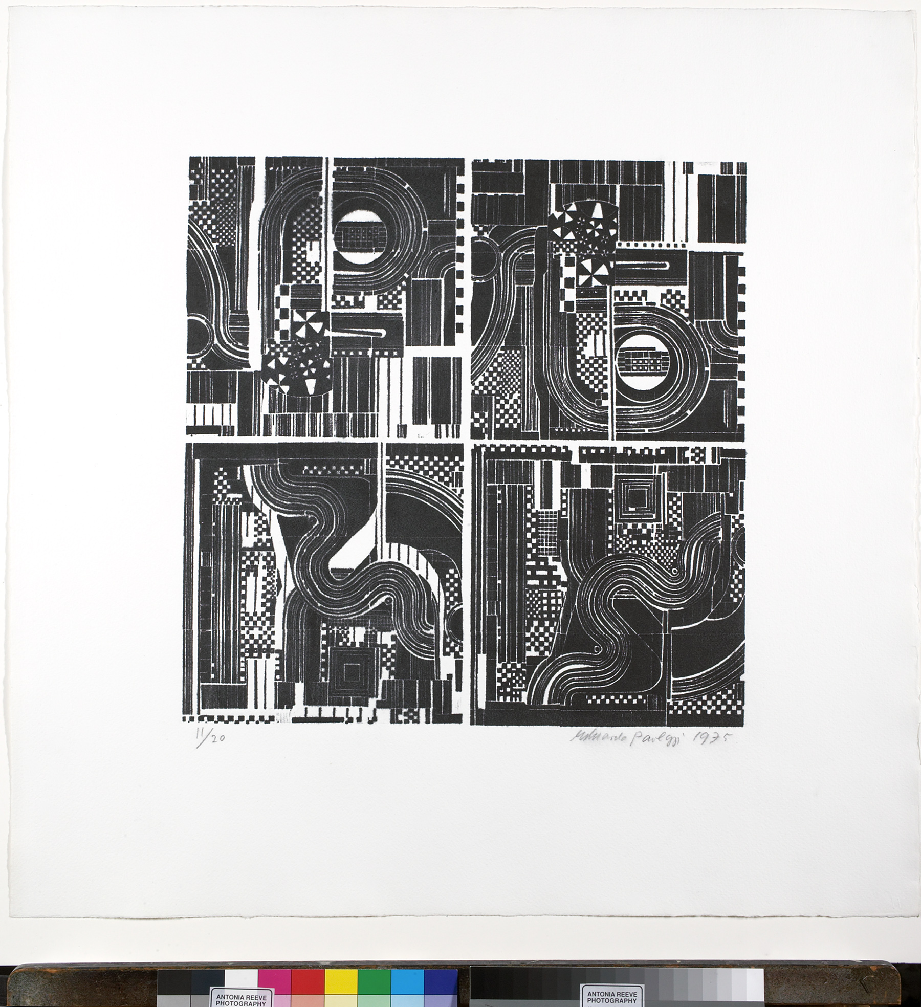 Abstract patterned print