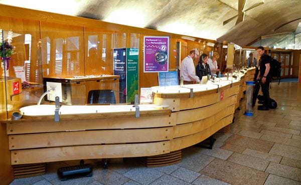 the visitor information desk