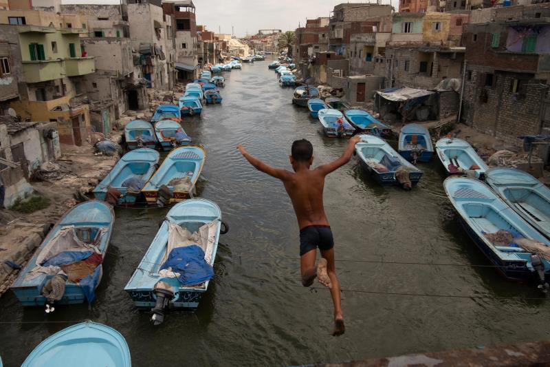 One of the images from this web-based project, exploring the effects of rising seas on the local community in Al Max, a fishing village situated along the Mahmoudiyah canal in Alexandria, Egypt.